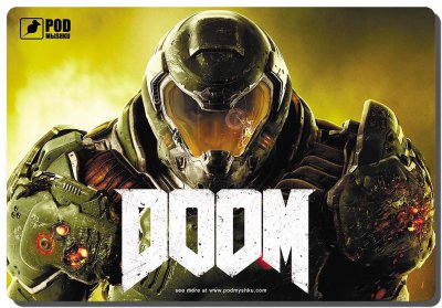 Килимок для миші ігровий, Doom, 220 х 320 мм (1 з 3)