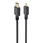 Кабель HDMI-D (micro) HDMI V.2.0, 4К 60Гц, з позолоченими контактами, 1.8 м