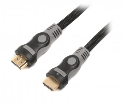 Кабель у блістері HDMI V.1.4, 4К 30 Гц, нейлонове обплетення, 5 м (1 з 2)