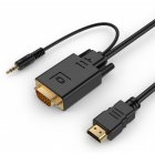 Кабель HDMI на VGA та стерео-аудіо, 1.8 м