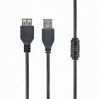 Подовжувач USB 2.0, A-тато/А-мама, 4.5 м, ферит