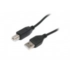 Кабель USB 2.0 AM/BM 1.8 м, чорний