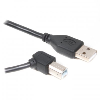 Кабель USB2.0 A-тато/B-тато, кутовий, 1.8 м, преміум (1 з 2)