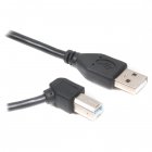 Кабель USB2.0 A-тато/B-тато, кутовий, 1.8 м, преміум