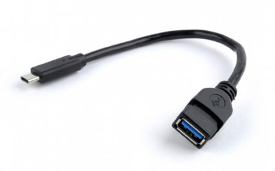 Кабель OTG USB 3.0, A-мама/Type-C, 0.2 м (1 з 2)