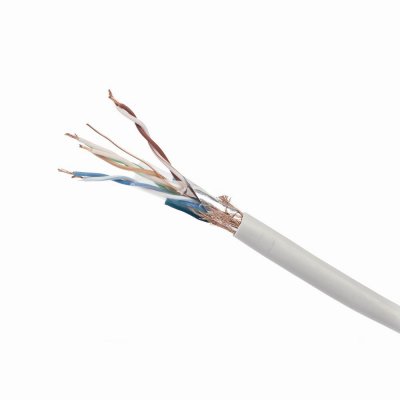 CAT5e, багатожильна, мідь, 24AWG, екранована фольгою, 305 м (1 з 3)