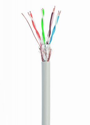 CAT5e, одножильна, мідь,24AWG, подвійне екранування, 305 м (1 з 3)