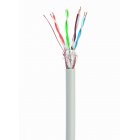 CAT5e, одножильна, мідь,24AWG, подвійне екранування, 305 м