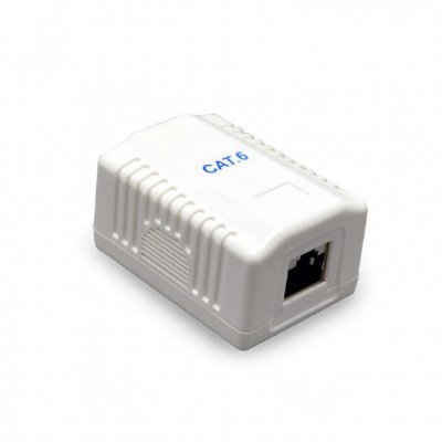 Розетка однопортова з екраном RJ-45, 6 cat, зовнішня (1 з 3)