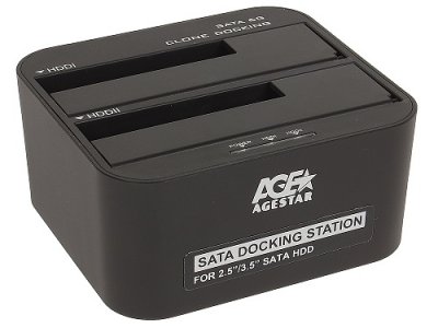 Док-станція, USB 3.0, 2 слоти, чорний (1 з 3)