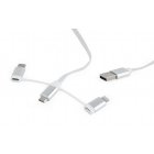 Кабель USB 2.0 AM-тато/Lightning/Micro/Type-C USB, 1.0 м