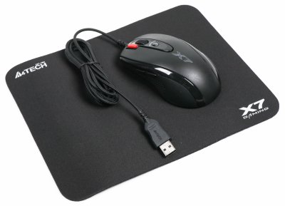 Миша X-710BK, 2000 DPI, USB  + килимок X7-200MP (Bundle) (1 з 5)