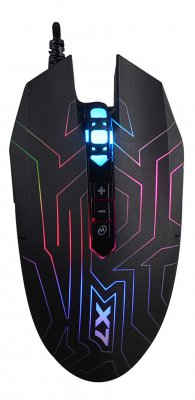 Миша ігрова X7 Oscar Neon Maze Black, оптична 2400 CPI, USB (1 з 4)