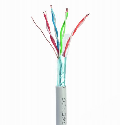 CAT5e, одножильна, екранована фольгою, 100 м (1 з 3)