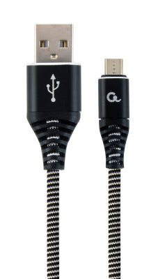 Кабель micro USB 2.0 A-тато/Micro B-тато, преміум, 2.1 А (1 з 2)