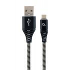 Кабель micro USB 2.0 A-тато/Micro B-тато, преміум, 2.1 А