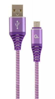 Кабель micro USB 2.0 A-тато/Micro B-тато, преміум, 2.1 А (1 з 2)