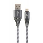 Кабель micro USB 2.0 A-тато/Micro B-тато, преміум, 2.1 А