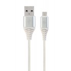 Кабель micro USB 2.0 A-тато/Micro B-тато, преміум, 2.1 А