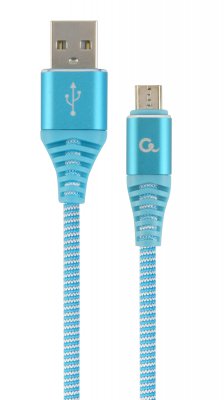 Кабель micro USB 2.0 A-тато/Micro B-тато, преміум, 2.1 А (1 з 2)