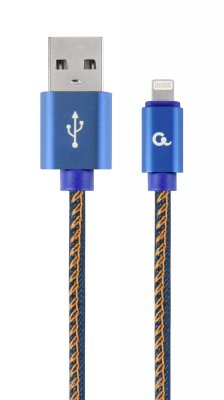 Кабель USB 2.0 А-тато/Lightning, 1 м, преміум, 2.1 А (1 з 2)