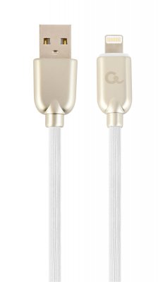 Кабель USB 2.0 А-тато/Lightning, 1 м, преміум, 2.1 А (1 з 2)