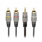 Кабель аудіо-відео 3.5 jack (4pin) - 3RCA, 1.5 м