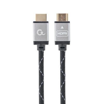 Кабель у блістері HDMI V.2.0, 4К 60 Гц, позолочені конектори, нейлонове обплетення, 1 м (1 з 4)