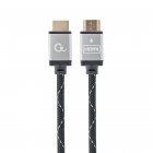 Кабель у блістері HDMI V.2.0, 4К 60 Гц, позолочені конектори, нейлонове обплетення, 1 м