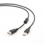 Подовжувач USB 2.0, A-тато/А-мама, 1.5 м, ферит