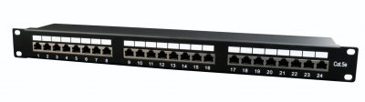 Патч панель, Cat 5E, 24 порти, FTP (1 з 3)