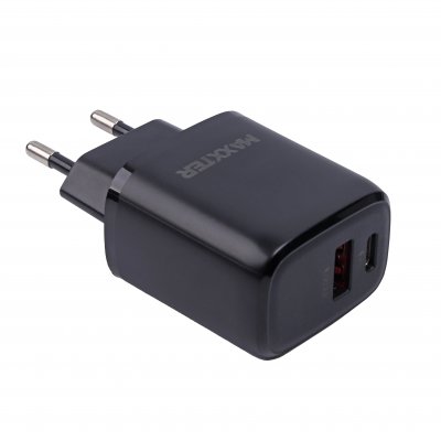 1 USB-A + 1 Type-C + кабель Type-C до Type-C (Power Delivery 18 Вт + Quick Charge 18 Вт) 5V/3A-9V/2A-12V/1.5A (1 з 4)