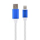 Кабель з підсвічуванням USB 2.0 А-тато/Lightning, 1.0 м, 2 А (10 Вт)