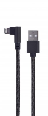 Кабель кутовий USB 2.0 AM-тато/Lightning, 0.2 м (1 з 3)