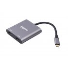 Адаптер-перехідник USB-C на 2 HDMI (2 незалежних екрани)