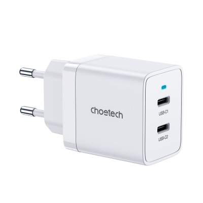 Мережевий зарядний пристрій, 2 USB-C, 40Вт, PD/QC/PPS (1 з 10)