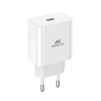 Мережевий зарядний пристрій, 1 USB Type-C, PD 20 Вт, білий (1 з 4)