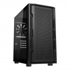 Ігровий корпус, 1*120mm вентилятори передвстановлені, ATX/mATX/mini-ITX, USB3.0 x 2, USB2.0x1, Audio x1, скляне вікно