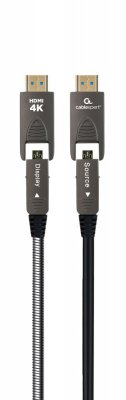 Кабель оптичний (AOC) HDMI-A/D на A/D V.2.0, 4К 60Гц, позолочені конектори, 10 м (1 з 3)