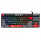Клавіатура механічна ігрова, USB, RGB підсвічування, BLMS Red Plus Switch