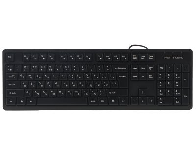 Клавіатура дротова Fstyler, вологозахист, USB (1 з 7)