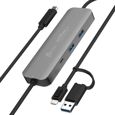 Адаптер-перемикач КМ / хаб 2-USB-A/1 USB-C (1 з 12)