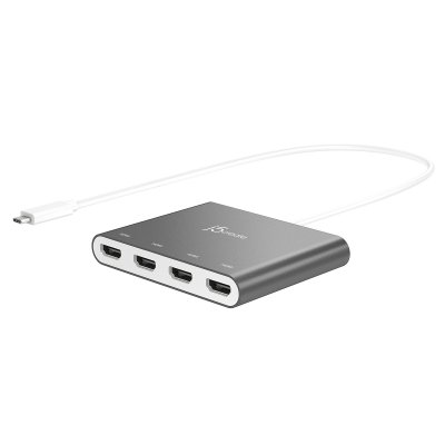 Адаптер-перехідник USB-C на 4 HDMI (4 незалежних екрани) (1 з 12)