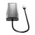 Док станція USB-C 10Gbps, 7-в-1 (хаб/HDMI/PD/картридер), сірий (4 из 13)