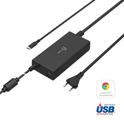 Мережевий зарядний пристрій, 1 USB-A / 1 USB-C, 100Вт,/PD (1 з 7)