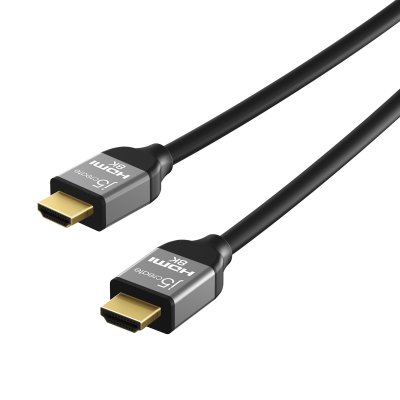 Кабель HDMI V.2.1, 8К 60Гц, HDR10, HLG, 48Gbps, YUV 4:4:4, позолочені конектори, 2 м (1 з 7)