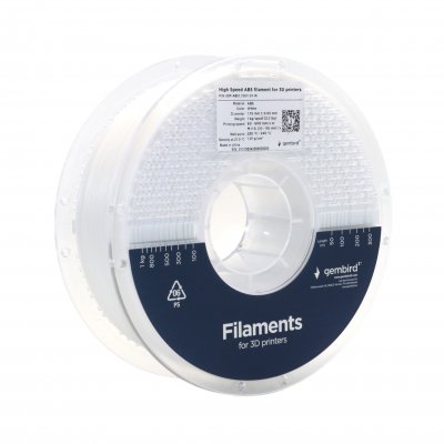 Філамент для 3D-принтера, High Speed ABS, 1.75 мм, білий (1 з 3)