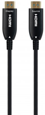 Кабель оптичний (AOC) HDMI V.2.1, 8К 60Гц/4К 144Гц, позолочені конектори, 50 м (1 з 2)