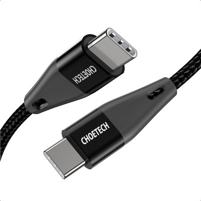Кабель USB 2.0, Power Delivery (PD) 100 Ватт, C-тато/C-тато, 1 м, преміум (1 з 7)