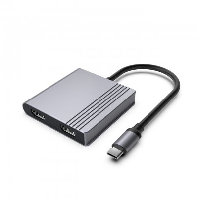 Док станція USB-C 3-в-1 (USB/HDMI/PD), сірий (1 з 5)